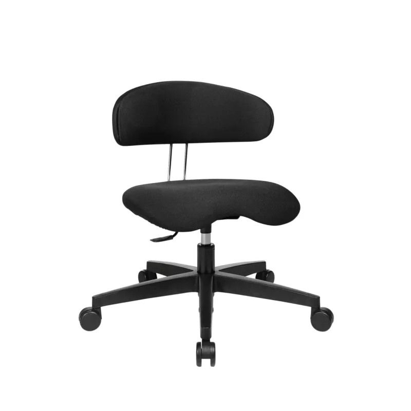 Bürostuhl, Schreibtischstuhl, schwarz, Rückenlehne, rollen