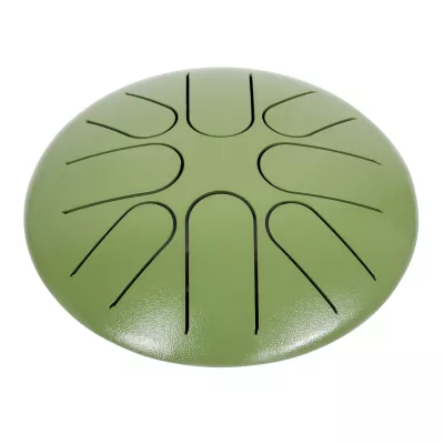 grün, runder-hocker, gummi-oberfläche, slotted-top, olivgrün