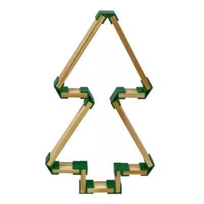 Holzbausteine, Konstruktionsset, Magnetbausteine, Baustein-Form, Puzzle-Form