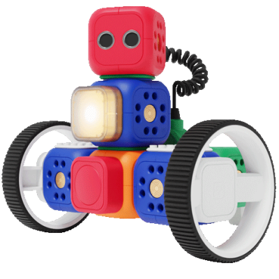 Robot, Modular, Konstruktion, Räder, Licht