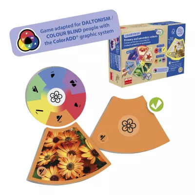 Farbkreis, Blumenrad, Farbmischung, Bildungsspielzeug, Drehrad