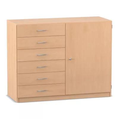 Dieler, Schubladenkommode, Holzoptik, Kombikommode, Schrank