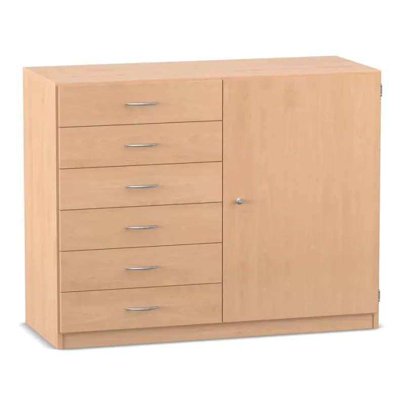 Dieler, Schubladenkommode, Holzoptik, Kombikommode, Schrank