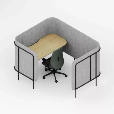 Arbeitsplatz, Trennwand, Büroarbeitsplatz, Schreibtischersatz, Sitzstuhl