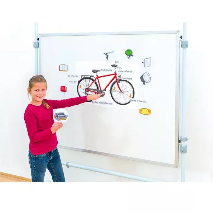 Kinder, Whiteboard, Fahrradmodell, Anleitung, Leuchtende Farben