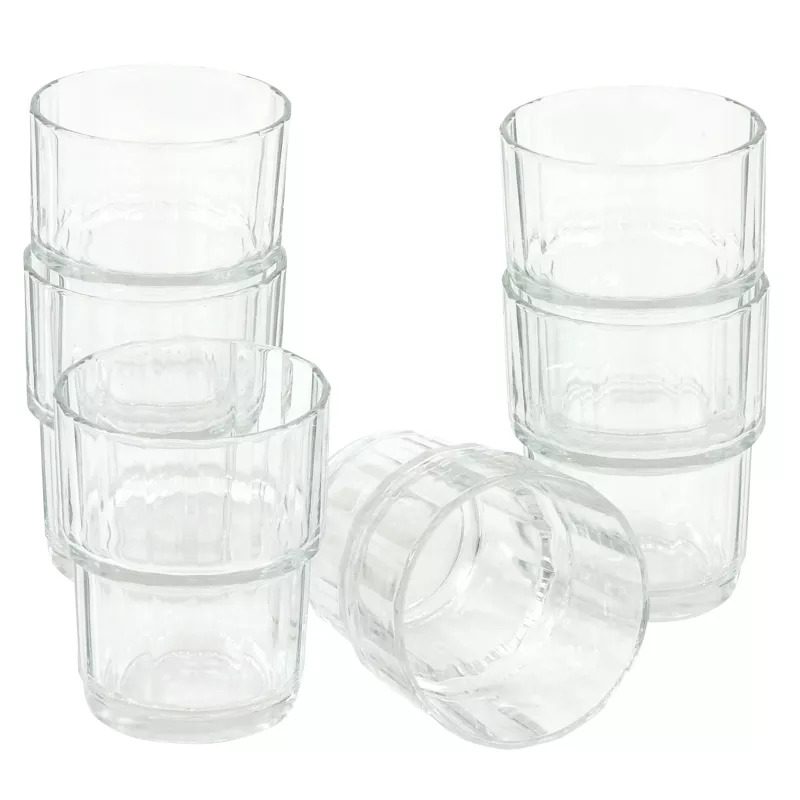 Glas, Stapelglas, Tumbler, Glasset, Transparentes Glas