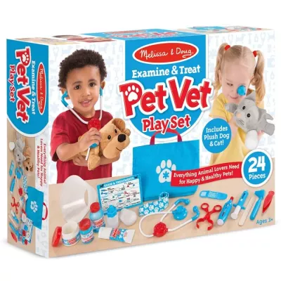 Spielset, Tierarzt-Set, Kinderspielzeug, Pet Vet, 24 Teile