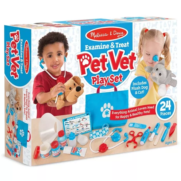 Spielset, Tierarzt-Set, Kinderspielzeug, Pet Vet, 24 Teile