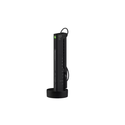 Netzwerk-Switch, USB-C, Schwarz, 10-Port, Kabelhalter