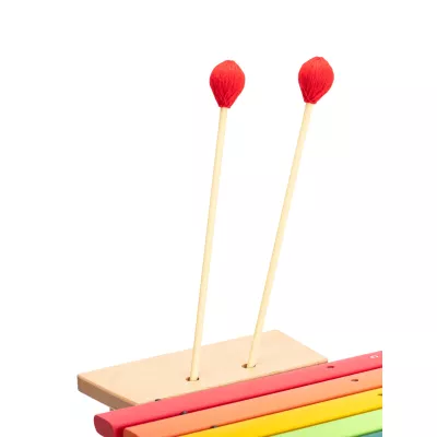 xylophon, Schlägel, Gummi-Kopf, Spielzeuginstrument, bunte (Tasten)