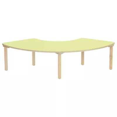 Segmenttisch, 160 x 75 cm, Höhe 58 cm