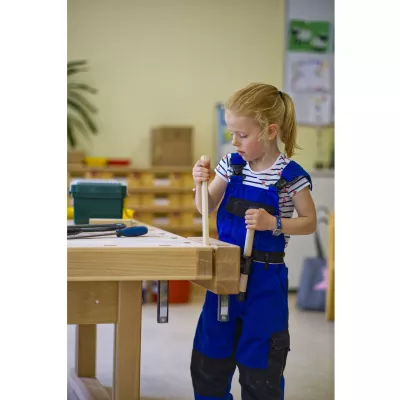 Kinderwerkzeug, Holzarbeit, Schrauben, Arbeitskleidung, Schraubwerkzeug