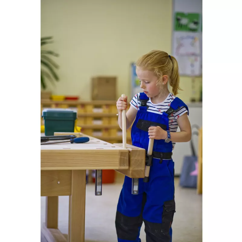 Kinderwerkzeug, Holzarbeit, Schrauben, Arbeitskleidung, Schraubwerkzeug