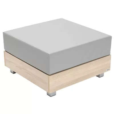 Sofa, Hocker, Polster, Holz basis, Grau