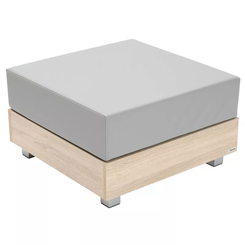 Sofa, Hocker, Polster, Holz basis, Grau
