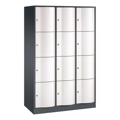 Postfach, Schließfächer, Metall, Grau, Schrank